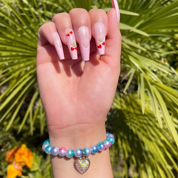 Mermaid handmade beaded bracelet - Picture 3 of 6